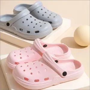 EVA 경량 크록 샌달 샌들 슬리퍼 스트랩밴딩 논슬립 미끄럼방지 여름 사무실 거실 휴가 피서