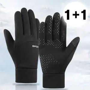 [2개세트] 남성 여성 울트라 기모 장갑 스마트폰 터치 등산 스포츠장갑 (2color)