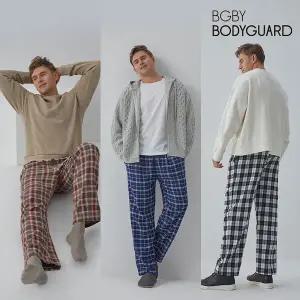 25FW 보디가드 남성용 코튼100 트윌기모 체크팬츠 3종