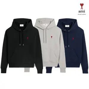 아미 긴팔후드티 AMI 스몰하트 후드 티셔츠 BFUSW235