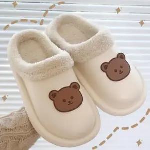 푹신한 겨울 방한 슬리퍼 따뜻한 겨울 털 실내화 거실화