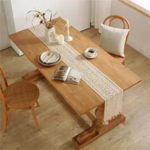 미국 앤티크 물결 코바늘 펀칭 테이블 러너(24x240cm)식탁 장식 탁상 주방인테리어 뜨개 뜨개질 뜨게질 화