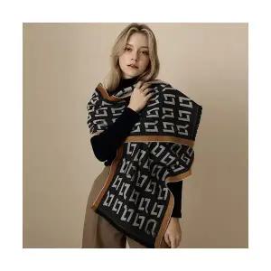 루이까또즈 울혼방 머플러 루스 블랙 2BHW452NA