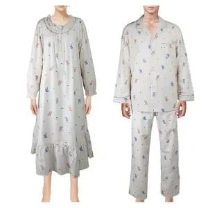 갤러리아 [비비안]순면 약기모고양이나염원피스남성 파자마 커플 세트 GW887