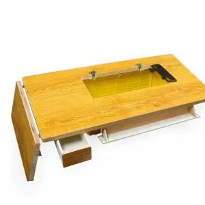 미싱 작업대 재봉틀 가정용 발 페달 데스크탑 보드