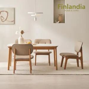 포레스트 릴렉스 4인 낮은 세라믹 식탁세트(의자4)