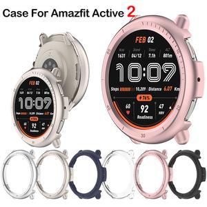 Shell 케이스 시계 2 PC Active2 보호대 (A2437) 스트랩 Active Samrt Huami 용 커버 범퍼 중공 베젤 링 Amazfit