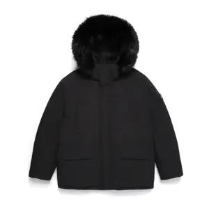 내셔널지오그래픽 공용 벨루가 퍼 트리밍 중기장 구스 후디 다운 점퍼 N244UDW140