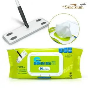 물걸레패드(대) 30p 물걸레청소기 리필용/정전기청소포/청소물티슈/청소용물티슈/청소부직포/청소티슈/