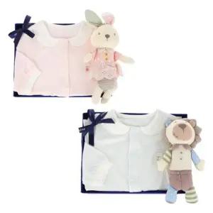 [갤러리아] (26봄신상,쌍둥이,말띠,출산,백일)토곰이모달바디슈트+애착인형2세트(A11-22608)