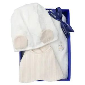 [갤러리아] (압소바말띠출산,백일,신생아내의세트)배앙코튼모달우주복+신생모세트(A11-10611SET)