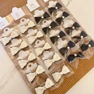 강아지 리본 빗살핀 2컬러 20P 애견 똑딱이 헤어핀 WFHVY9F