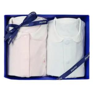 [갤러리아] (쌍둥이말띠출산,백일,신생아내의세트)토곰이모달우주복핑크+블루세트(A11-10609SET)