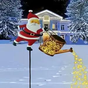 태양광 크리스마스 정원등 산타 오브제 LED 야외 가든 오너먼트