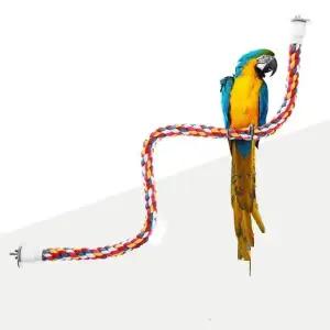 [골드스마일]앵무새 새장 꾸미기 새집 횃대 로프 그네 60CM 로프횃대 면횃대