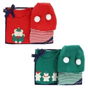 [갤러리아] (압소바쌍둥이,크리스마스)캐롤바디슈트모자2벌세트(A27-20624)