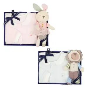 [갤러리아] (26년봄신상말띠출산백일유아내의세트)토곰이모달내의애착인형세트(A1A-11305)