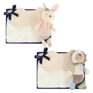 [갤러리아] (26봄신상말띠출산,백일,조카옷)배앙코튼모달우주복+애착인형세트(A11-20611)