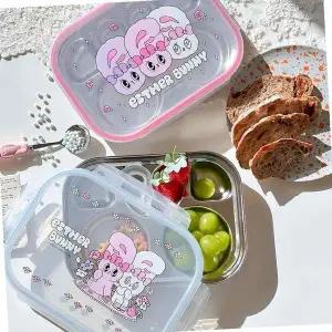 [골드스마일]식판 에스더버니 6구 식판 도시락 2종