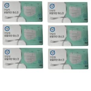 [깨끗한나라] 깨끗한나라 숨편한 마스크 비말차단 덴탈형 KF-AD 50매x6팩 (총 300매)