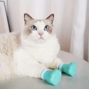 고양이 목욕 신발 슈즈 발커버 할큄방지 발토시 보호캡 WFKWS3U