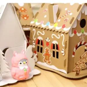 ( )화이트 종이하우스골직DIY 중(크리스마스 하우스) 100개