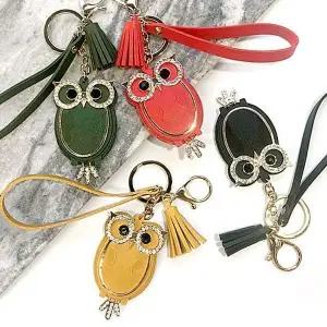 [하프클럽/]큐빅부엉이 백참 악세사리 키홀더 AC19-010