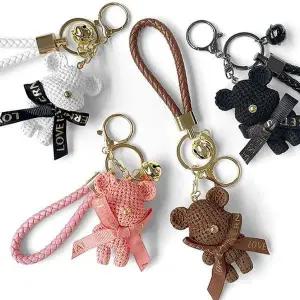 [하프클럽/]키홀더 와플 베어 키링 백참 가방악세사리 AC20-036