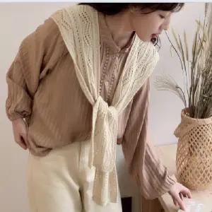 니트 어깨숄가디건 페이크 케이프 넥케이프 5color 블라우스가디건