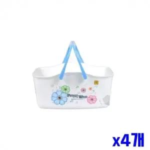 접이식 손잡이 목욕바구니 소 x4개 욕실바스켓