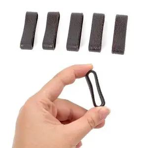 가죽 벨트 고리 5개입 갈색