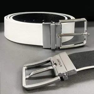 회전버클 양면 캐주얼 남성용 허리띠 투웨이 리버시블