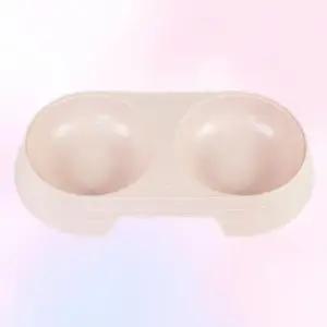 파스텔 색상 라운드 디스펜서형 접시 고양이 사료 분리형 WFKYKJC