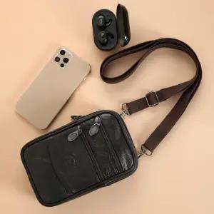 [룽스]남성가죽미니크로스 데일리 가방