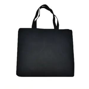 [룽스]대형 가로 캔버스가방 천가방 L 블랙