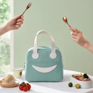 보온 여행용 보냉 파우치 피크닉 런치백 스마일