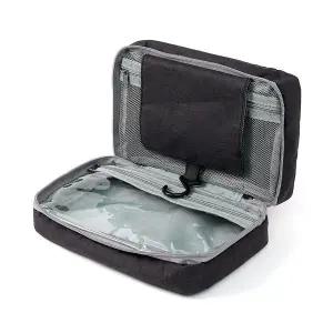 사각 블랙 트래블 파우치 3단 화장품