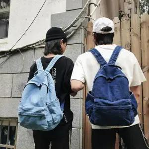 [룽스]백팩 연청 데님 남성 캐주얼백팩 진청