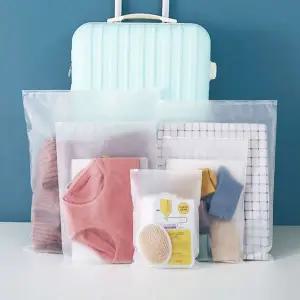 반투명 용 2호 해외 지퍼백 파우치 고급형 여