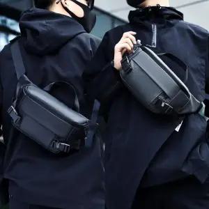 [룽스]리쉬 힙색 남성 슬링크로스백 여행보조