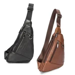 [룽스]바디크로스 여행 출퇴근 가죽백 보조 BM94