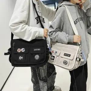 [룽스]메신저백 남자가방 대학생크로스백 투포켓