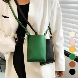 [룽스]미니 핸드폰가방 레더 남녀공용