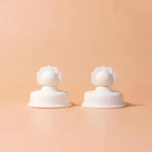 베베락 유아 컵 원터치 빨대컵 토퍼 실리콘 크림 2개