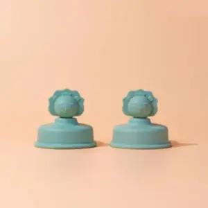 베베락 유아 빨대컵 원터치 호환용 토퍼 딥그린 2개