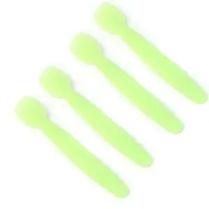 도블레 실리콘 이유식 유아 수저 스푼 4P 세트 그린