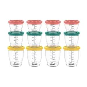 베베락 엘파 이유식기 밀폐 용기 냉동 보관 세트 12P