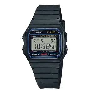 카시오 레진 손목시계  F-91W-1DF