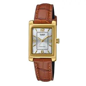 카시오 가죽 손목시계  LTP-1234GLL-7ADF