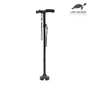 라이프헬퍼 4단 접이식 지팡이 G2 / 고급 명품 가벼운 노인용 초경량 효도 할머니 어르신 4발